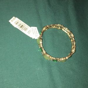 Bracelet with green accents